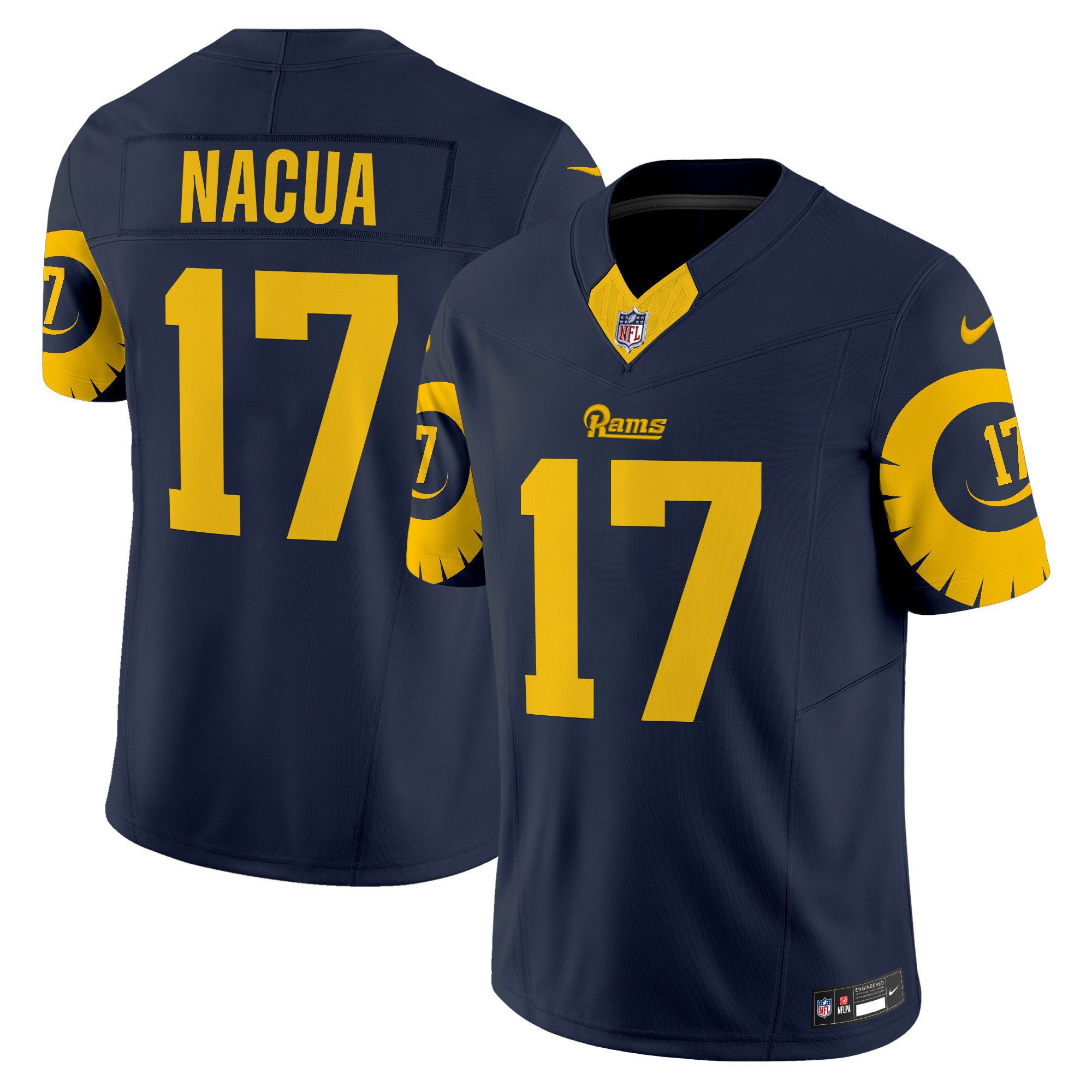 Men Los Angeles Rams #17 Nacua Drak Blue 2024 Nike Special Vapor Limited NFL Jersey->indianapolis colts->NFL Jersey